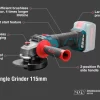 Ronix Батериска Аголна Брусилка 20V - Image 3