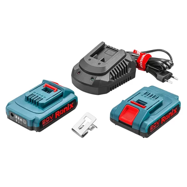 RONIX Батериска Ударна Бормашина 20V со 2 батерии - Image 3
